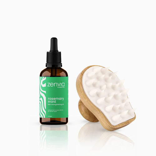 Zenvia hair strengthening kit against white background